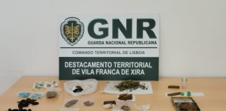 Oeste: GNR detém 16 pessoas por posse de armas e droga