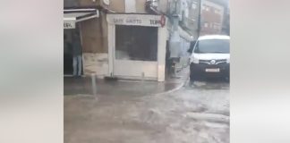 Forte chuva provocou inundações urbanas em Setúbal