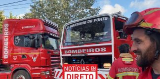 Incêndios: Mais de 170 bombeiros e um meio aéreo combatem cinco fogos nas Caldas da Rainha