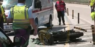 Mulher morre em Pombal em colisão no IC8 entre moto e carro
