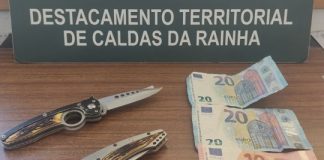Bombarral: Prisão preventiva para homem detido em flagrante por roubo