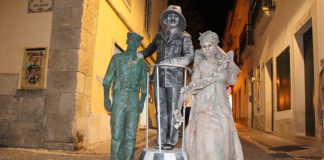 Santarém: Estátuas vivas animam ruas do centro histórico