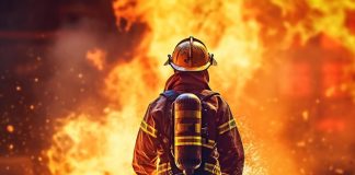 Mais de três dezenas de bombeiros combatem incêndio em moradia em Tomar