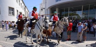 Centro histórico de Santarém recebe tradicional desfile de campinos no dia de abertura da Feira Nacional de Agricultura