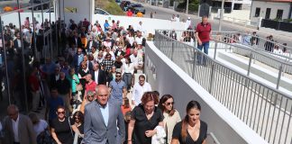 Peniche saiu à rua para a inauguração da Central Elétrica
