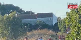 Incêndio em quinta agrícola em Trás do Outeiro, Óbidos, provoca preocupação entre vizinhos