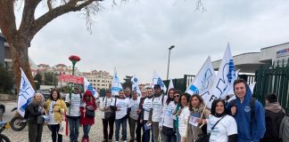 Caravana nacional dos professores passou pelas Caldas da Rainha em apelo à valorização da profissão