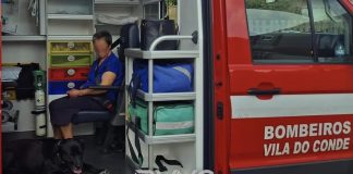 Um fiel amigo numa ambulância