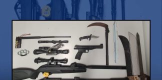 PSP apreende várias armas de fogo e armas brancas a suspeito de violência doméstica em Torres Vedras